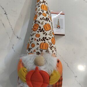 NWT 20 inch Pumpkin Gnome Weighted Decor